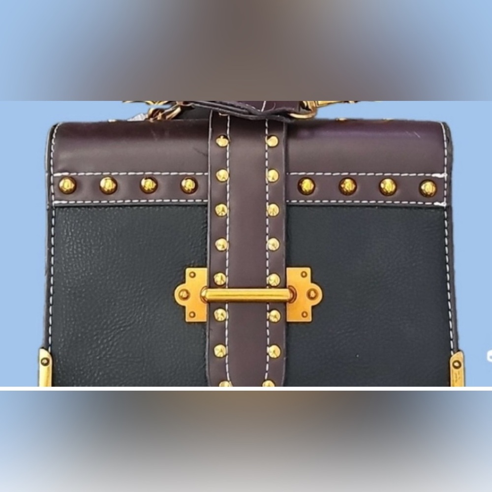 Black and Brown Studded Handbag